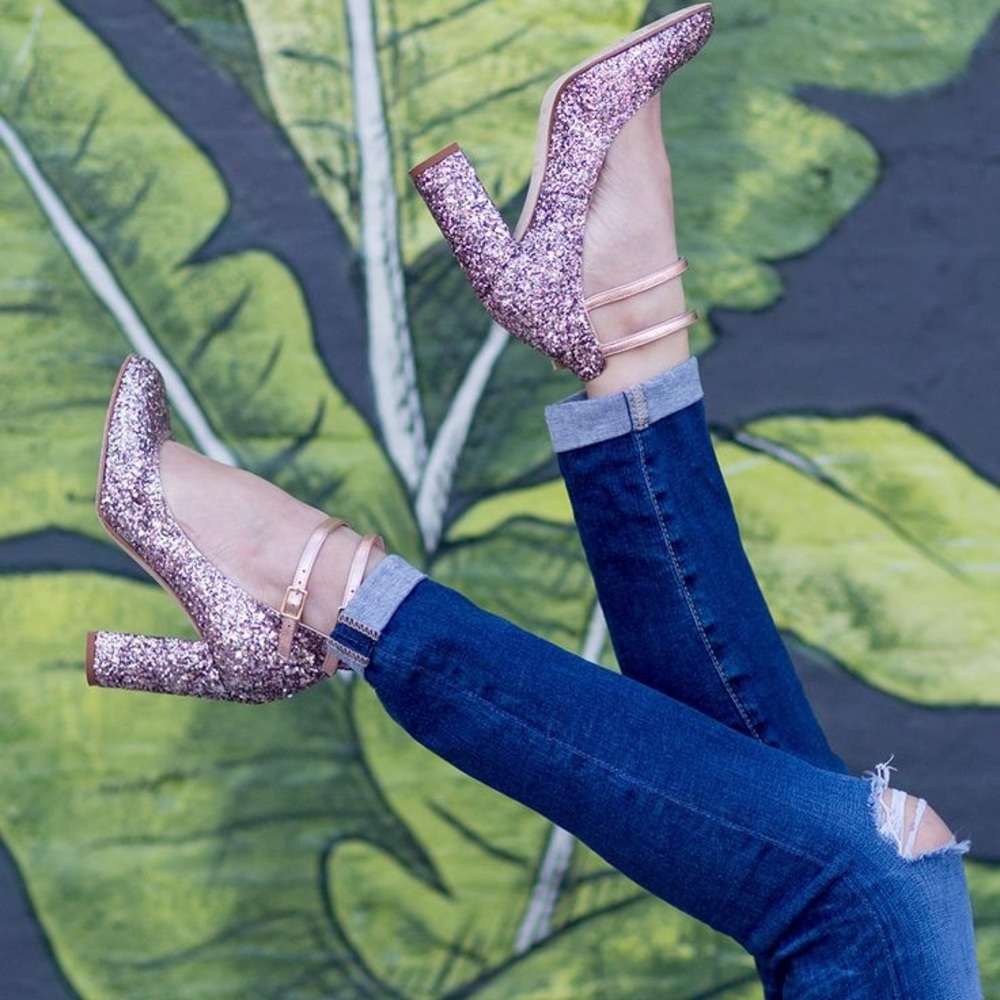 ✨Kate Spade Baneera Pink Glitter Heels✨ - Picture 7 of 8